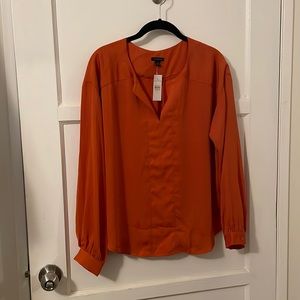 Never been worn Ann Taylor blouse Color: Orange Size: M